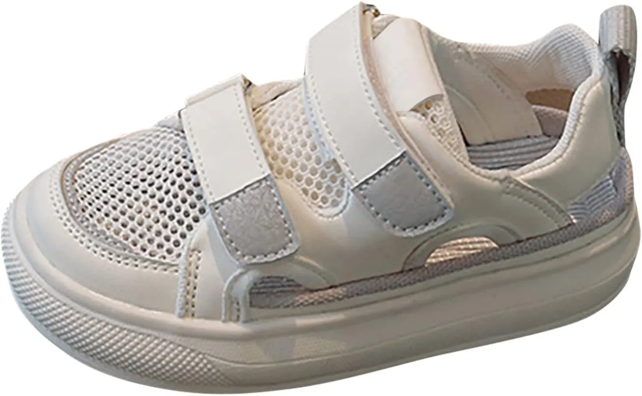 Boys Girls Canvas Shoes Hollow Adjustable Hook and Loop Classic Low Top Kids Sneakers Toddler Girl School Shoes