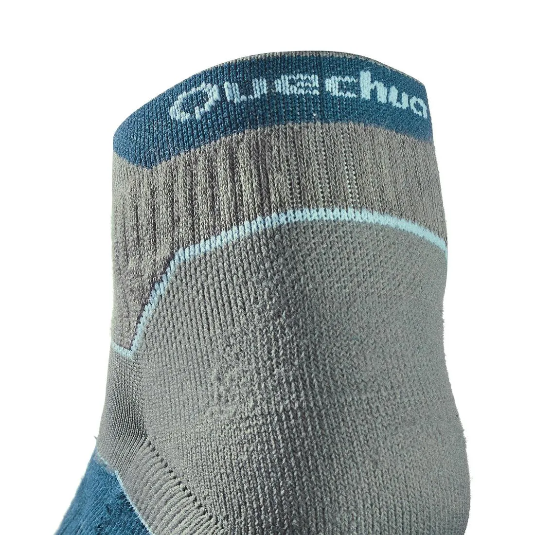 Country walking Mid socks X 2 pairs NH 500 - Grey