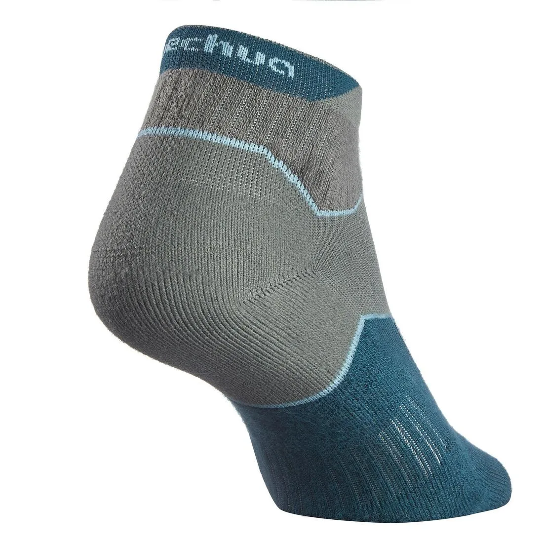 Country walking Mid socks X 2 pairs NH 500 - Grey