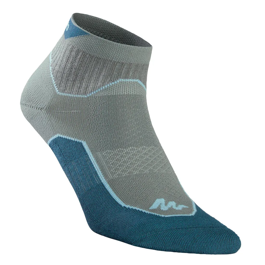 Country walking Mid socks X 2 pairs NH 500 - Grey
