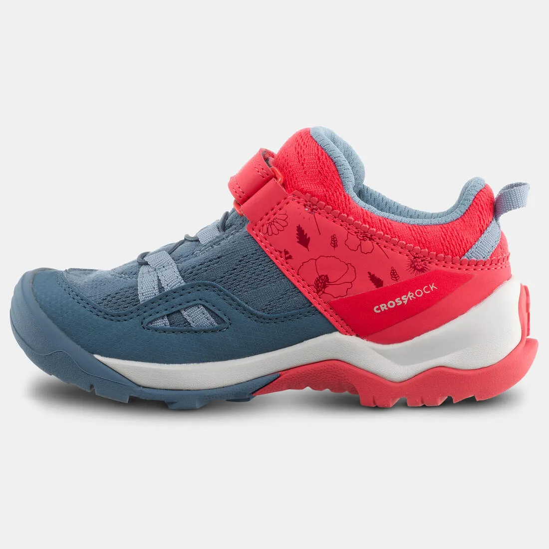 Kid's Hiking Boots Low Riptab - Crossrock Pink Blue