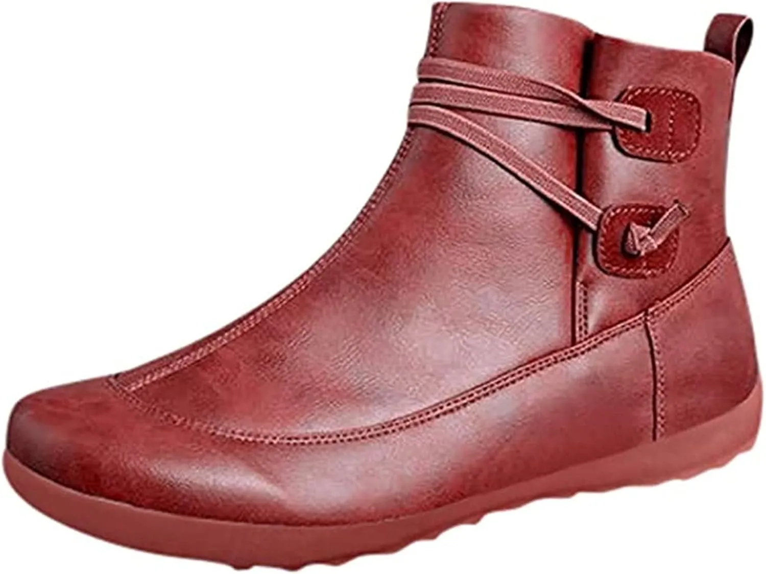 Ladmiple Boots For Women Ankle Booties Wide Width Zipper High Top Western Wear Fashion Cowboy Short Booties Walking Shoes
