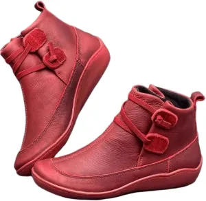 Ladmiple Boots For Women Ankle Booties Wide Width Zipper High Top Western Wear Fashion Cowboy Short Booties Walking Shoes