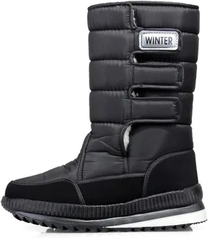 Men Snow Boots Winter Female Boots Thick Plush Waterproof Thigh High Boots Warm Fur Lovers Winter Shoes