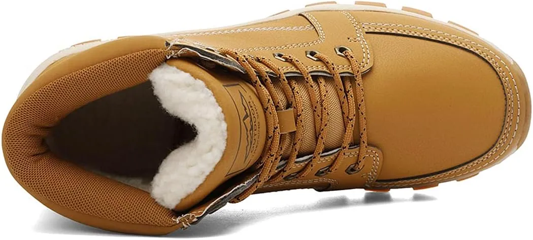 Men's Outdoor Athletic Boots Hiking Boots Trekking Shoes Fashion High-Top Tooling Boots Men's Snow Boots Plush Cotton Shoes