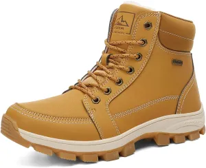 Men's Outdoor Athletic Boots Hiking Boots Trekking Shoes Fashion High-Top Tooling Boots Men's Snow Boots Plush Cotton Shoes