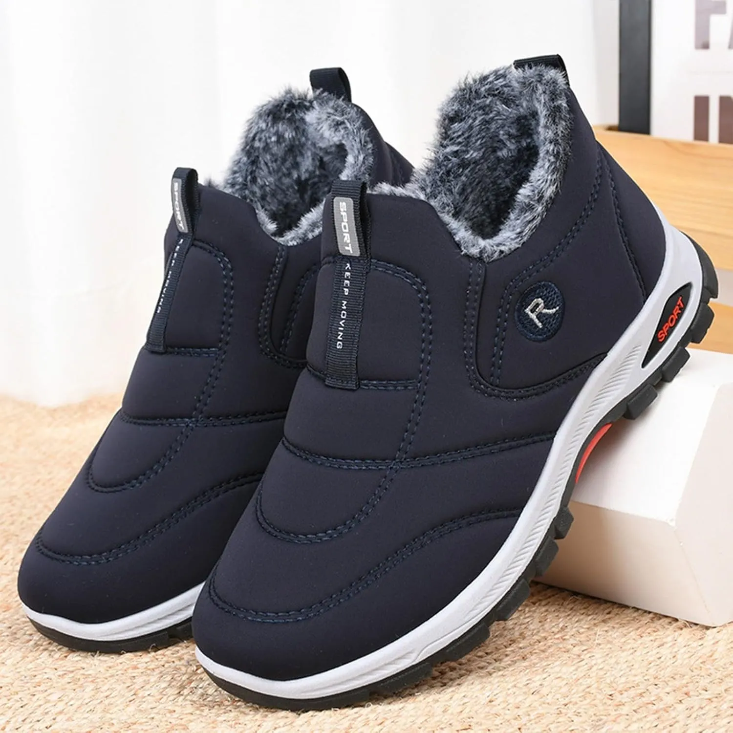 Snow Boots for Teen Girls Waterproof Snow Boots Insulated Ankle Booties Cold Weather Lightweight Hiking Boot Snow Boots