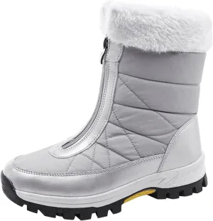 Snow Boots for Teen Girls Waterproof Snow Boots Insulated Ankle Booties Cold Weather Lightweight Hiking Boot Snow Boots