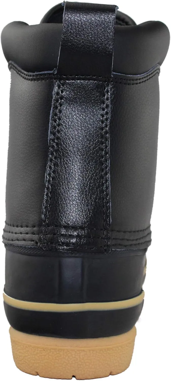 Tanleewa Mens Winter Warm Waterproof Thinsulate Leather Snow Duck Boots