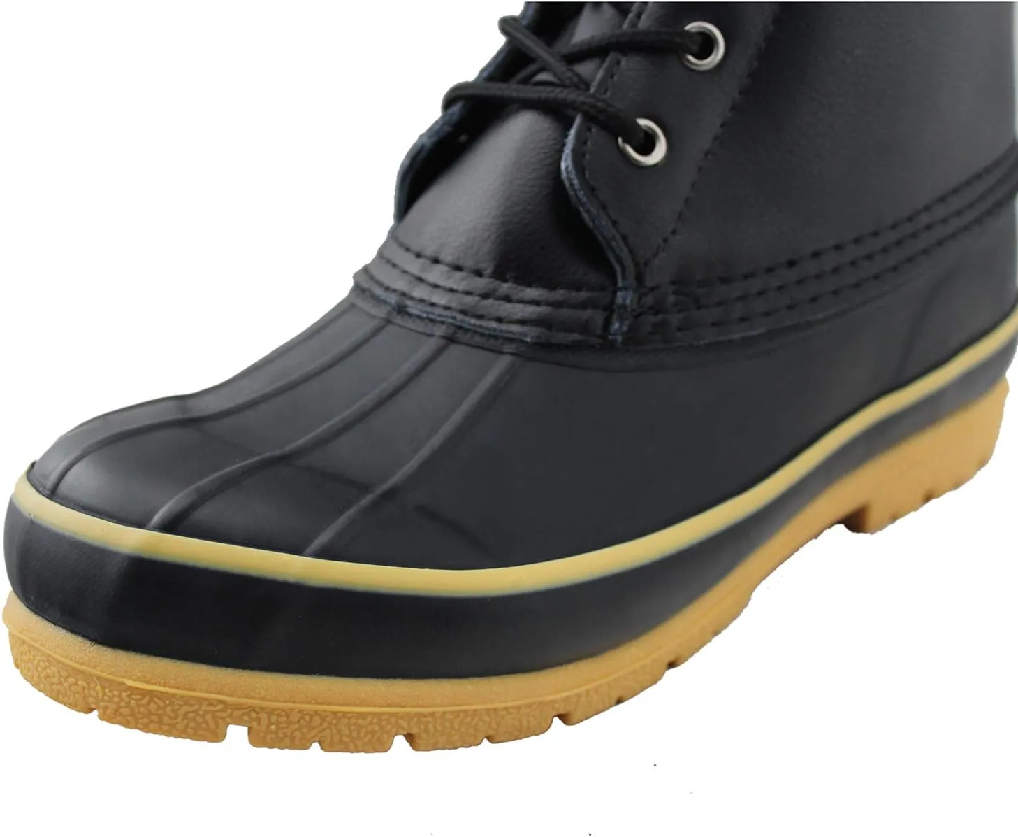 Tanleewa Mens Winter Warm Waterproof Thinsulate Leather Snow Duck Boots