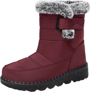 Waterpoof Snow Boots for Men Winter Boots Warm Plush Lined Men's Snow Boots Non Slip Lightweight for Outdoor Hiking