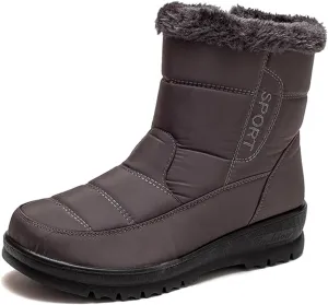 Winter Snow Shoes for Women,Fashion Trekking Cold-Weather Fur Boots for Women Winter,Comfortable Lightweight Warm Snow Boots for Women,Slip Resistant