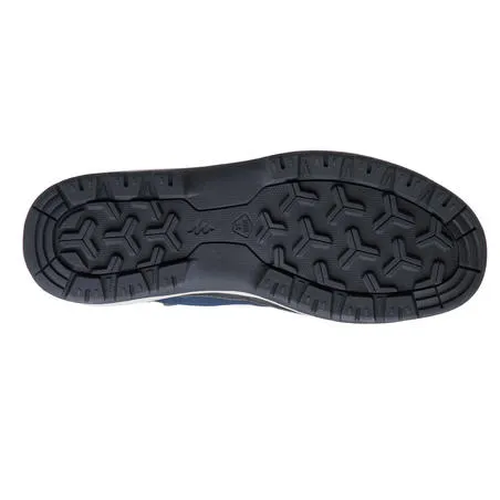 Women's waterproof walking boots - nh150 mid - blue